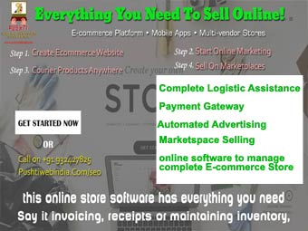 complete e-commerce store 

to sell online